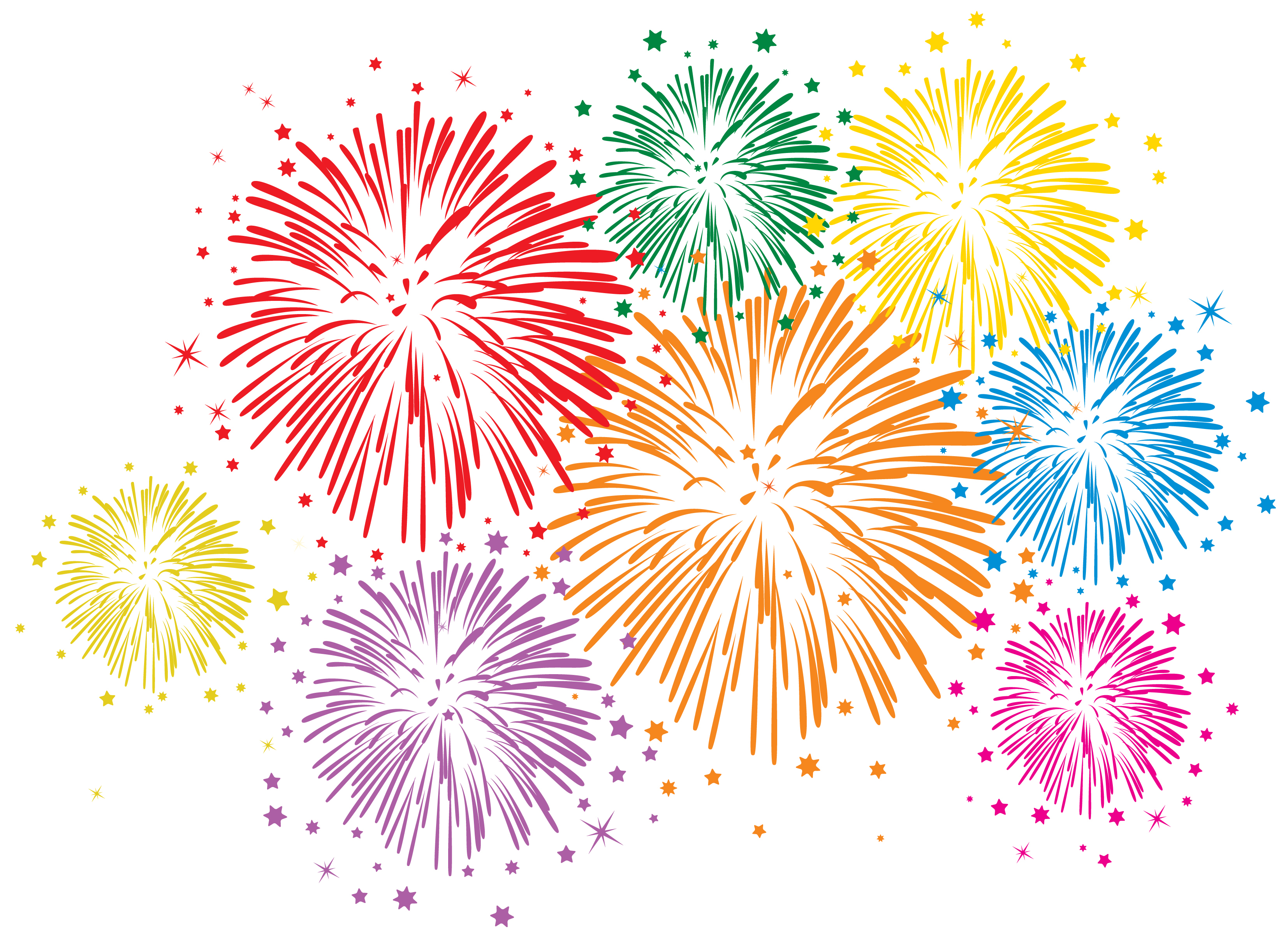 Fireworks Clipart - 54 cliparts