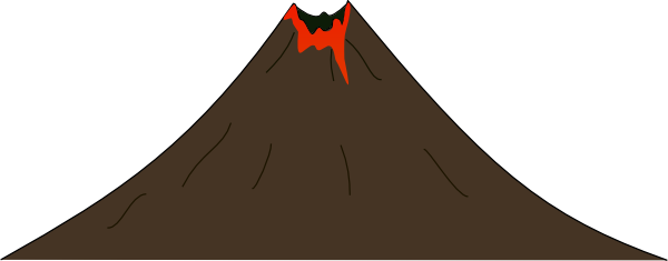 free animated volcano clipart - photo #22