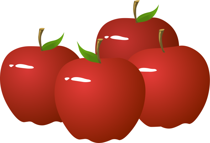 four apple clip art - WikiClipArt
