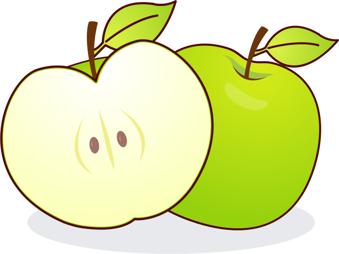 clipart of green apple - photo #33