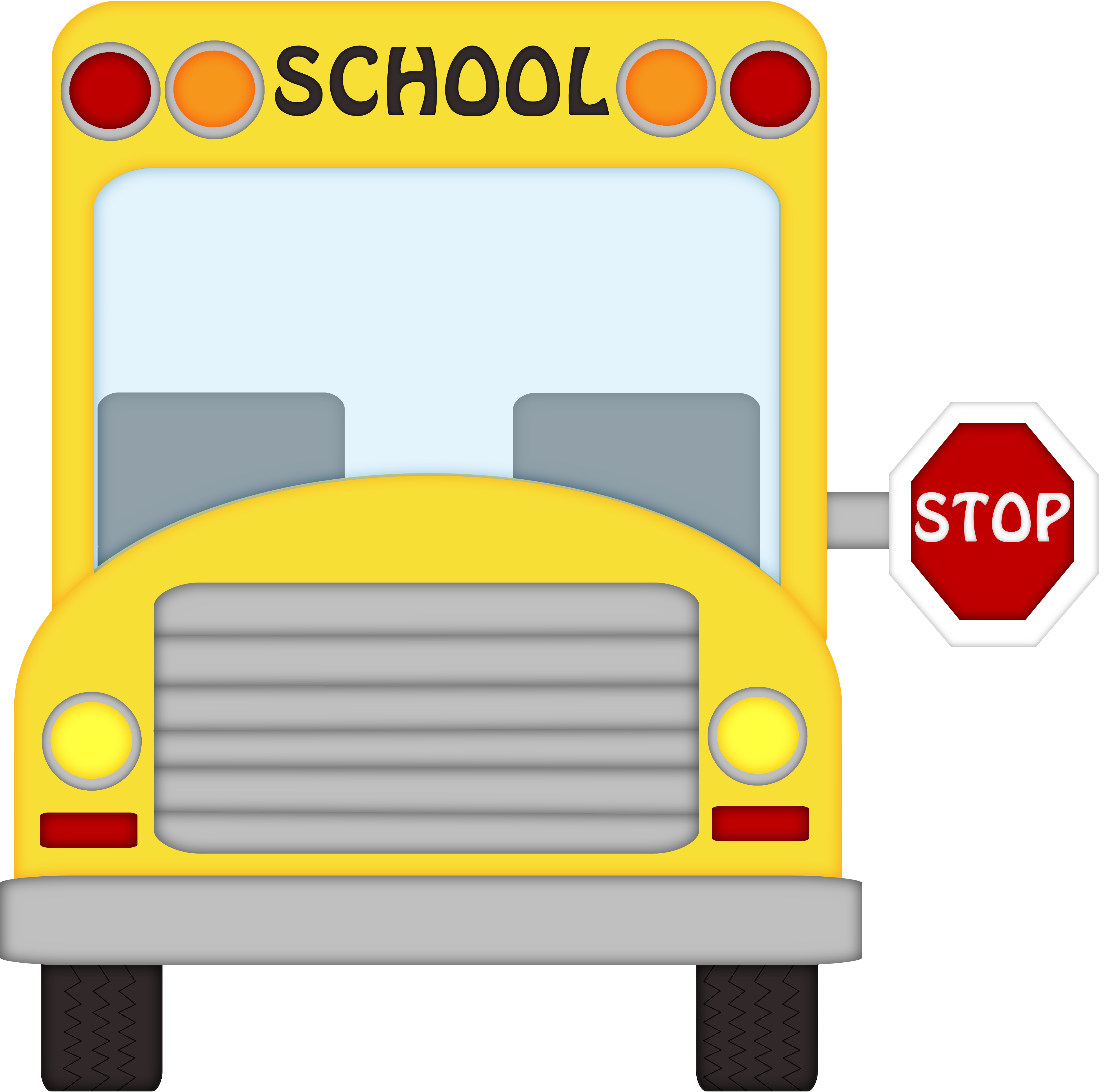 school bus front clipart craft projects transportations - WikiClipArt