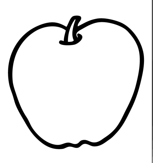 apple clipart black and white - photo #26