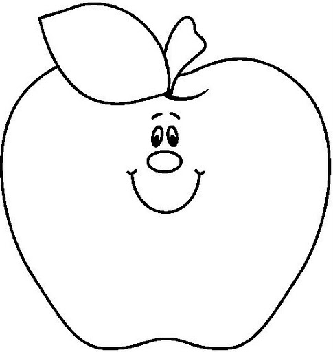 clipart apple black and white - photo #50