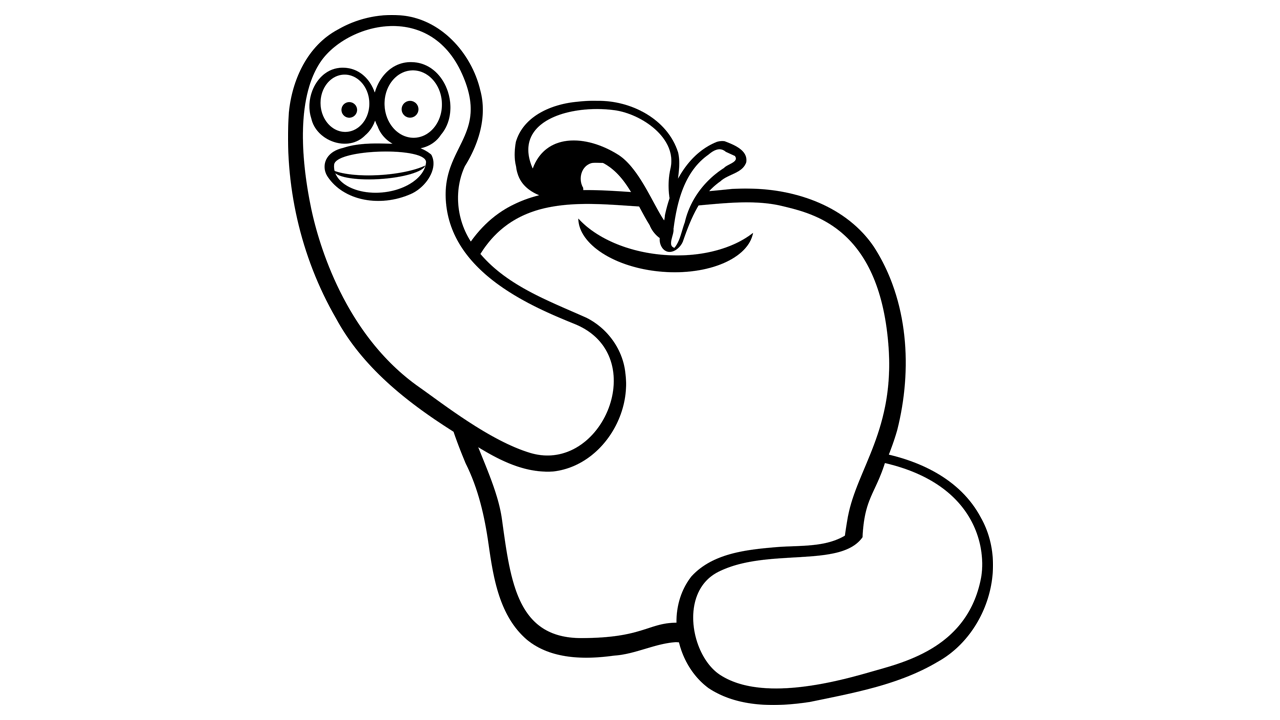 clipart of apple black and white - photo #33