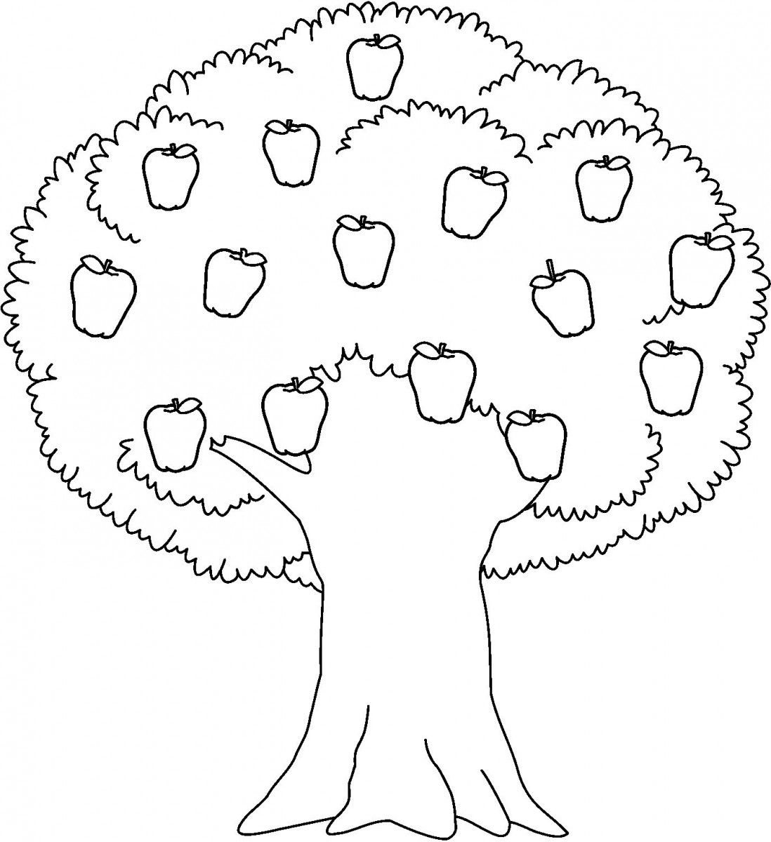 apple tree clipart black and white - photo #12