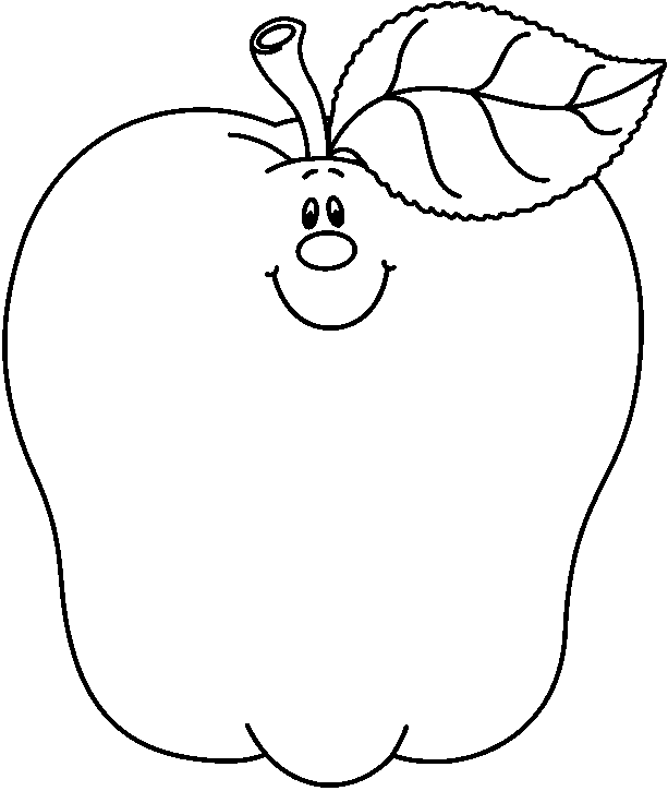 free apple clipart black and white - photo #31