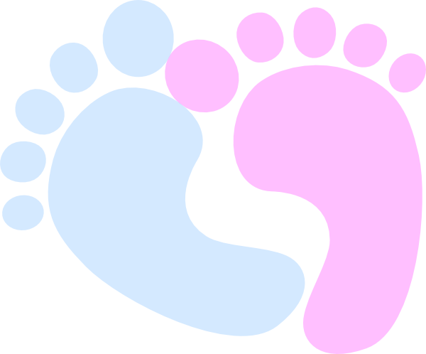 Blue Baby Feet Clip Art Wikiclipart