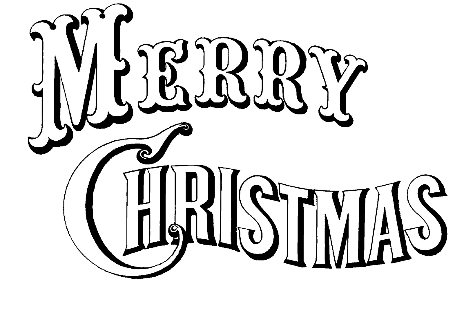 Christmas Black And White Christmas Scene Black And White Clipart WikiClipArt