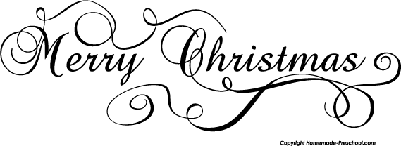 christmas clipart free black and white - photo #44