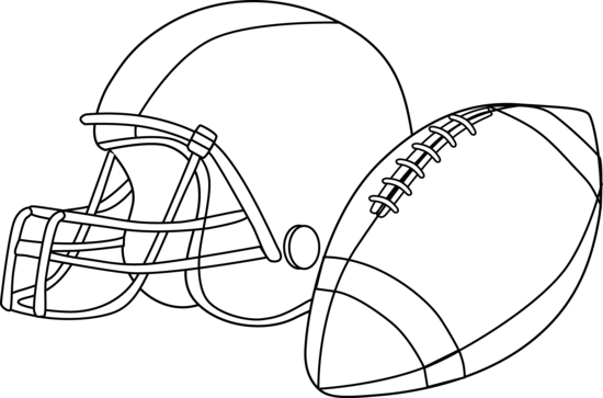 clipart football black and white - photo #31