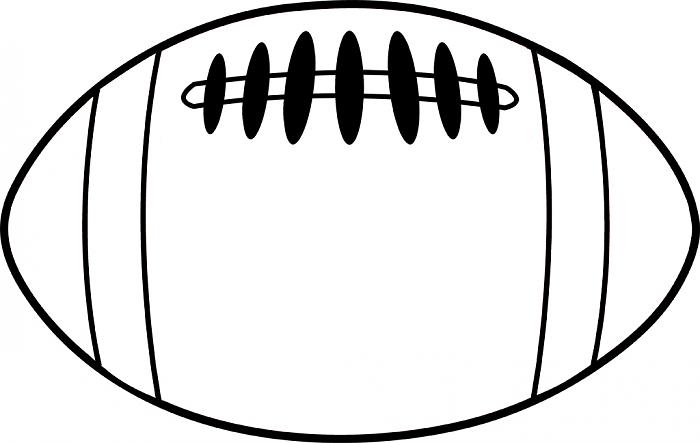 clipart football black and white - photo #9