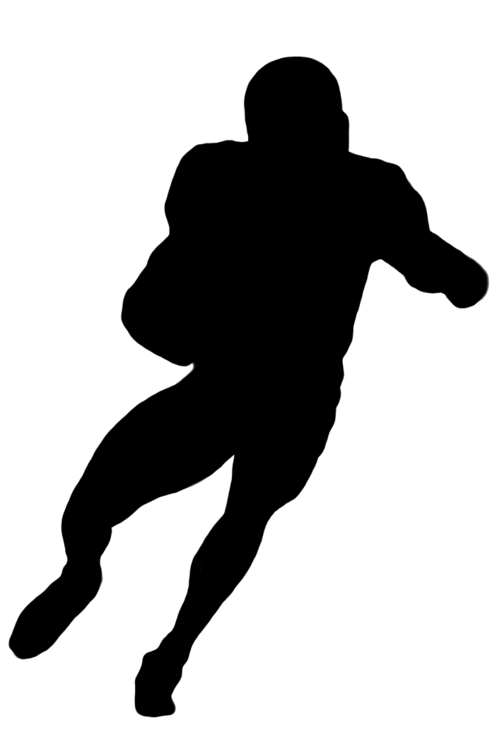 free black and white football clipart - photo #39