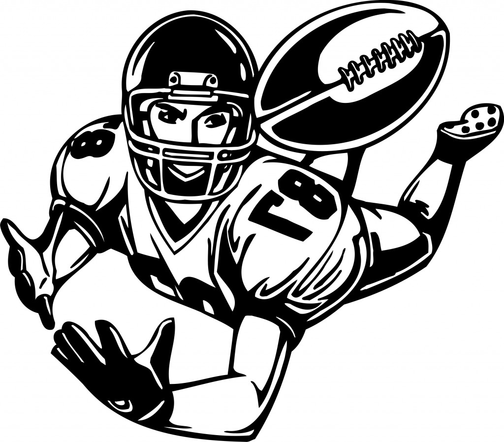 Football black and white image of football clipart black and white 1
