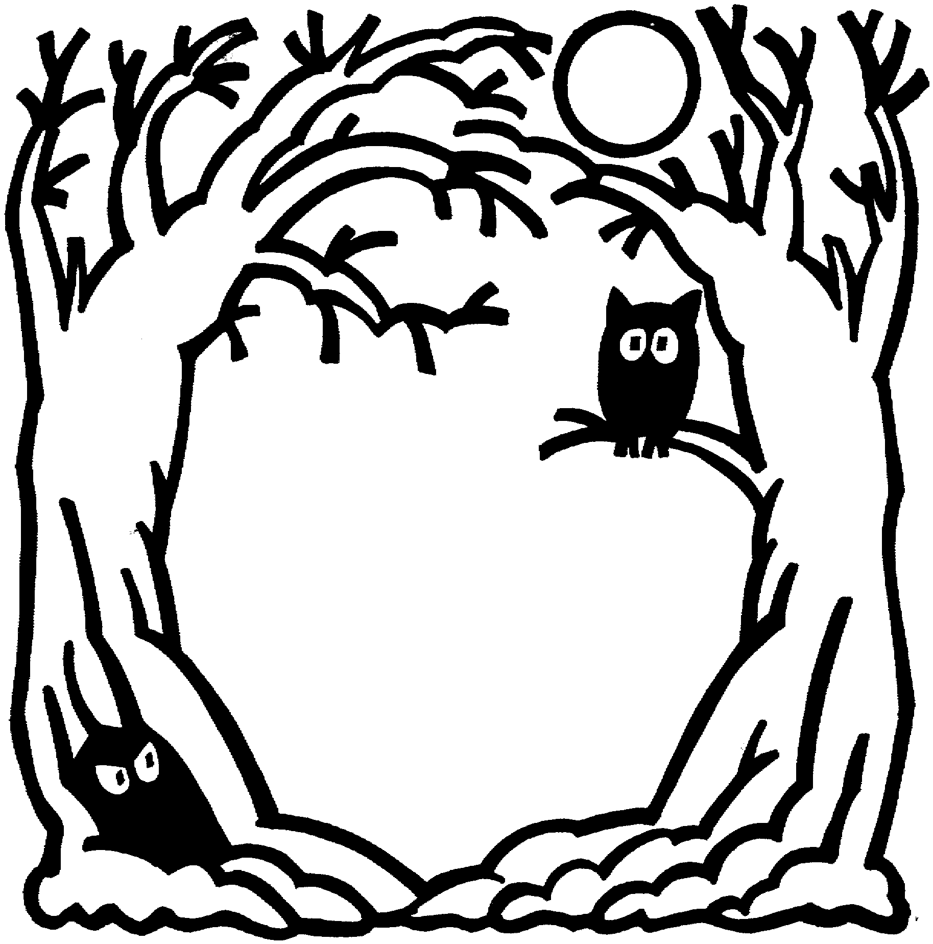 halloween clipart free black and white - photo #30