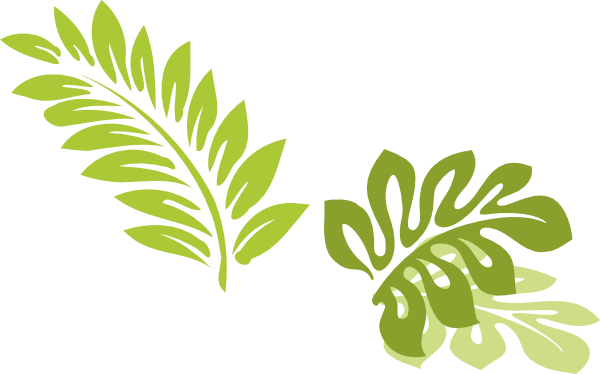 Hawaiian leaves clipart - WikiClipArt