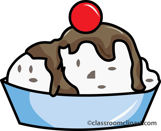 ice cream in a bowl clipart - photo #17