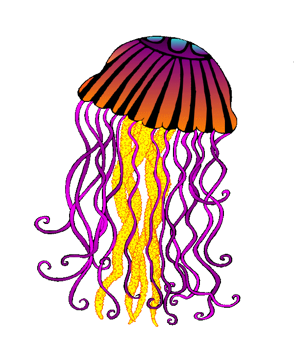 moving jellyfish clipart - photo #16