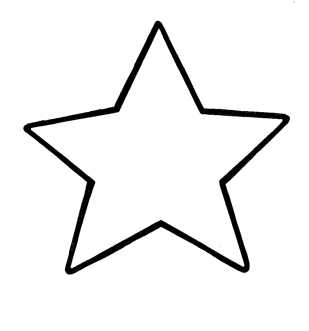 free black and white star clip art - photo #2