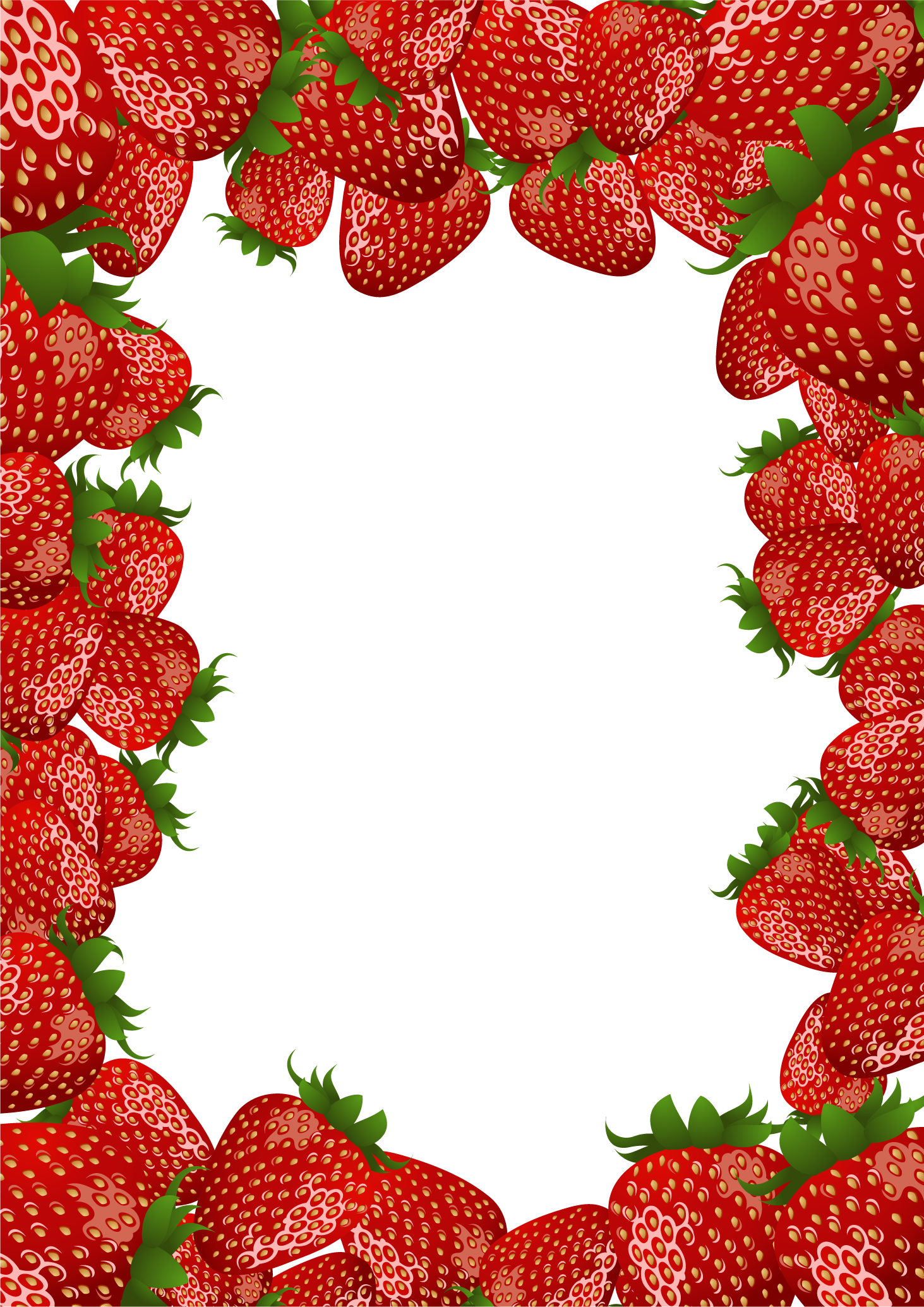 strawberry clipart border - photo #13