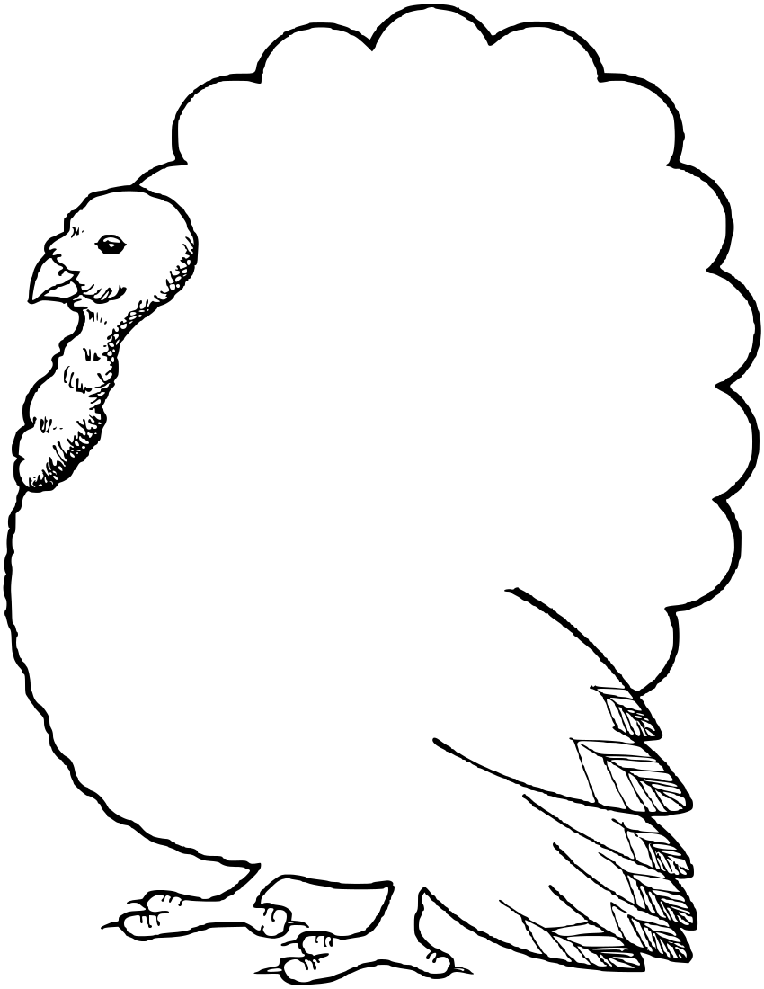 free black and white clip art for thanksgiving - photo #10