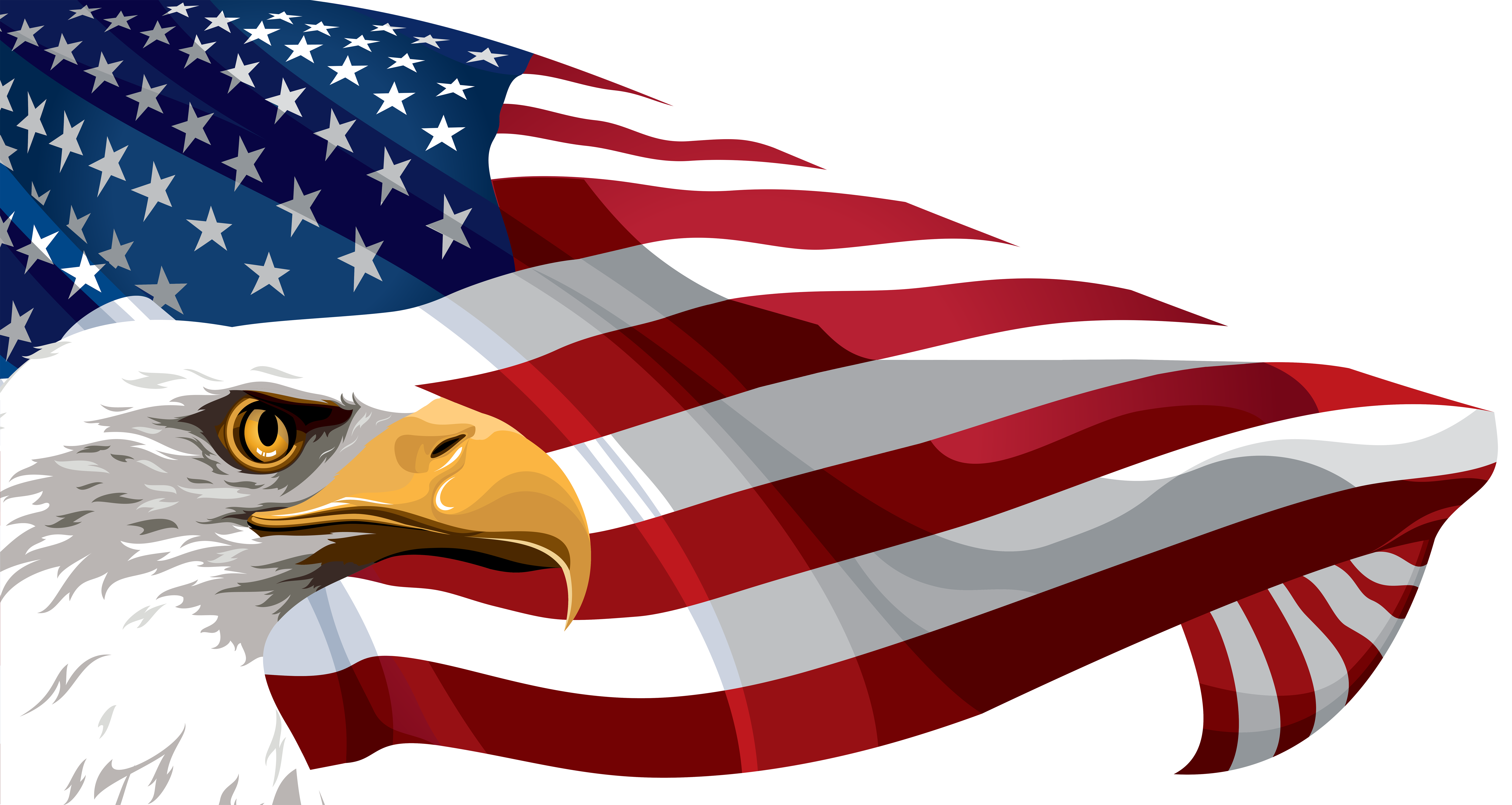 free clip art eagle and flag - photo #7