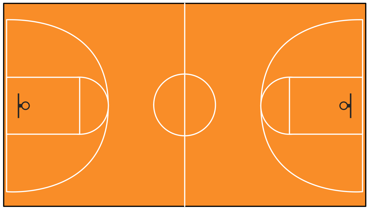 Printable Basketball Court Clipart Best