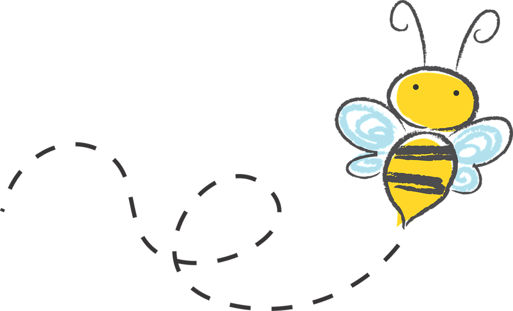 bee clipart black and white free - photo #12