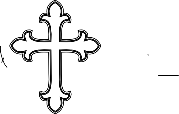 free cross clipart black and white - photo #18