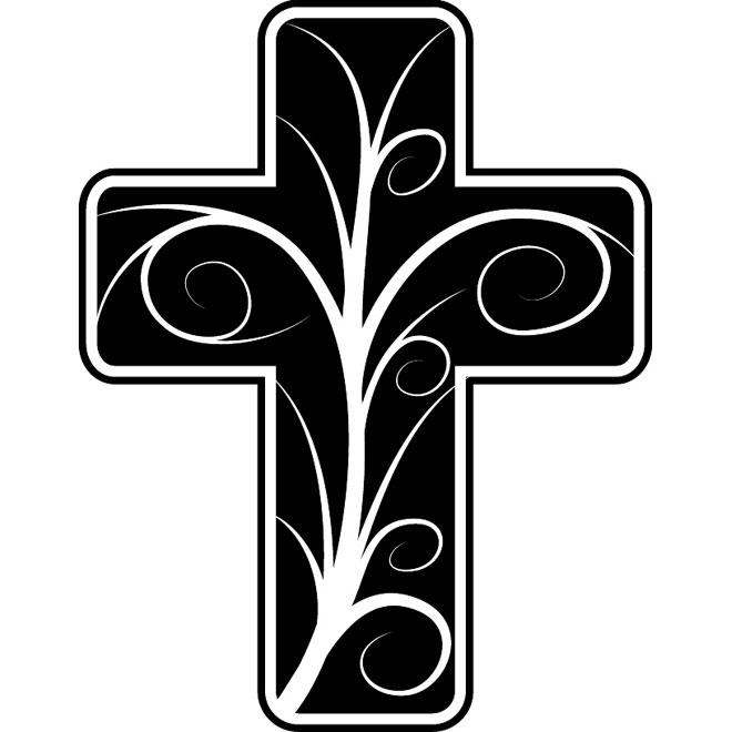 free cross clipart black and white - photo #29