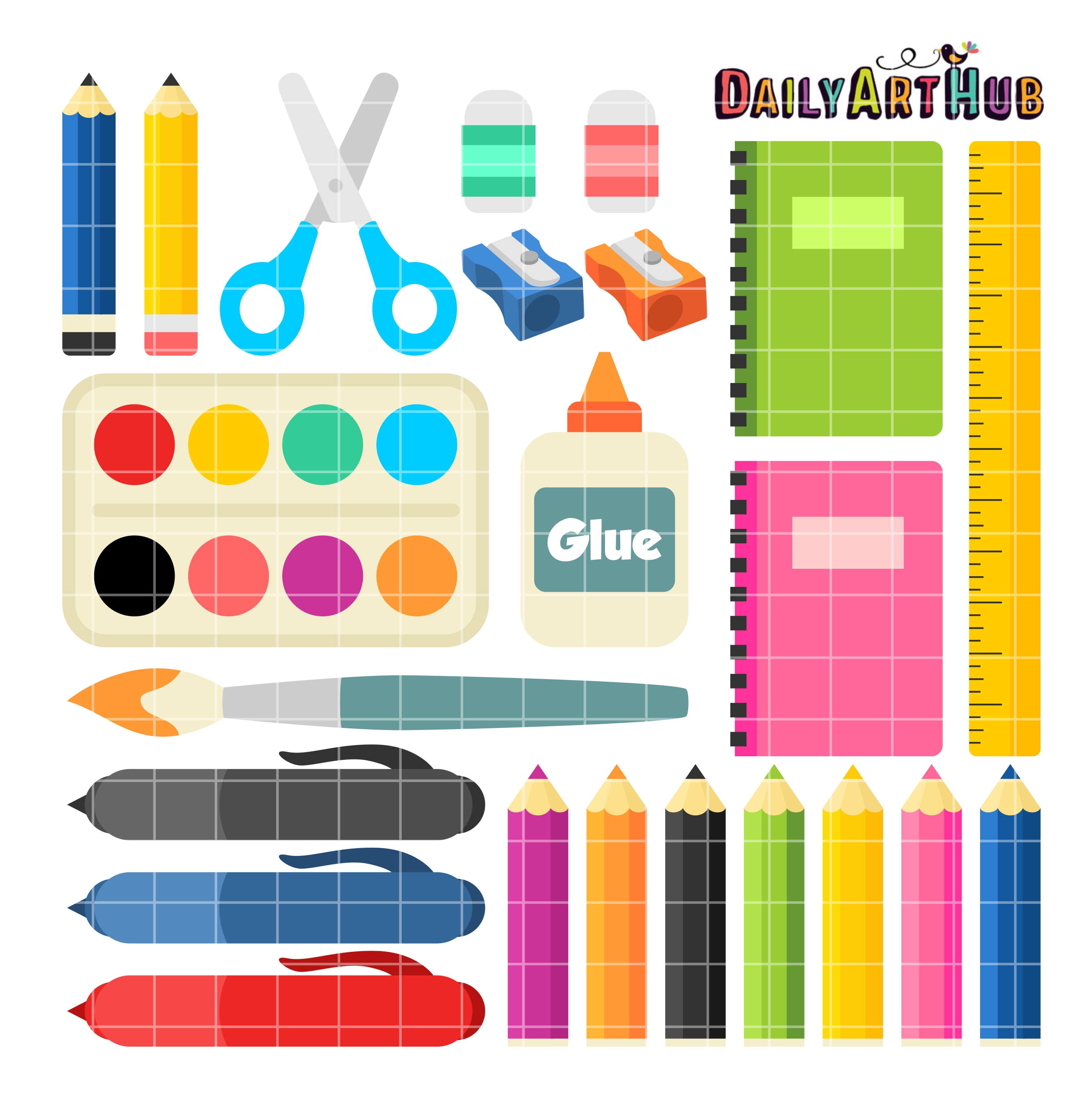 clipart back to school supplies - photo #40