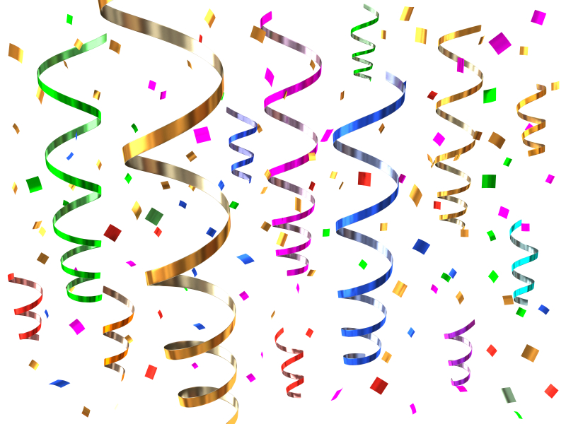 clipart balloons and confetti - photo #20
