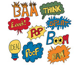 Superhero Super Hero Words Clip Art Free Clipart Images WikiClipArt