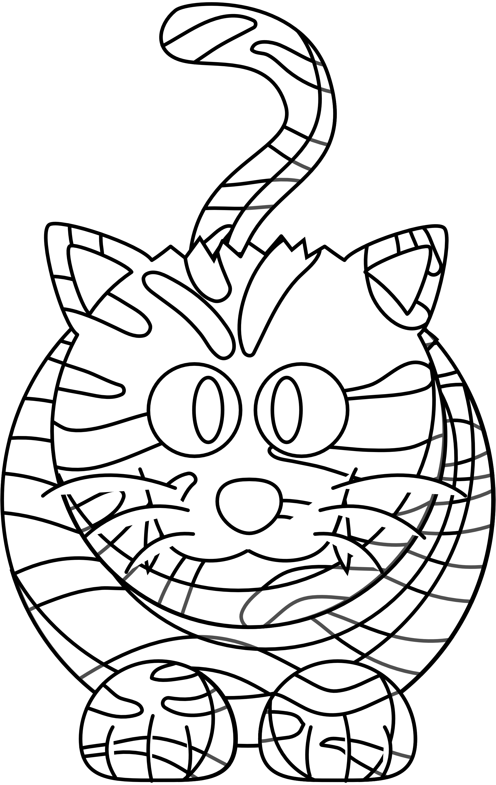 clipart tiger black and white - photo #43