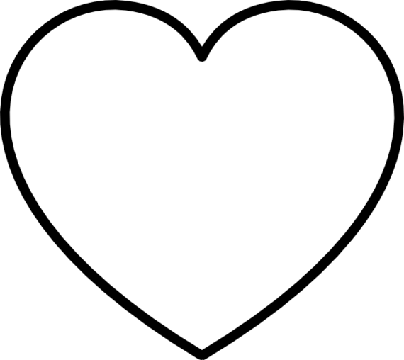free black and white heart clipart - photo #24