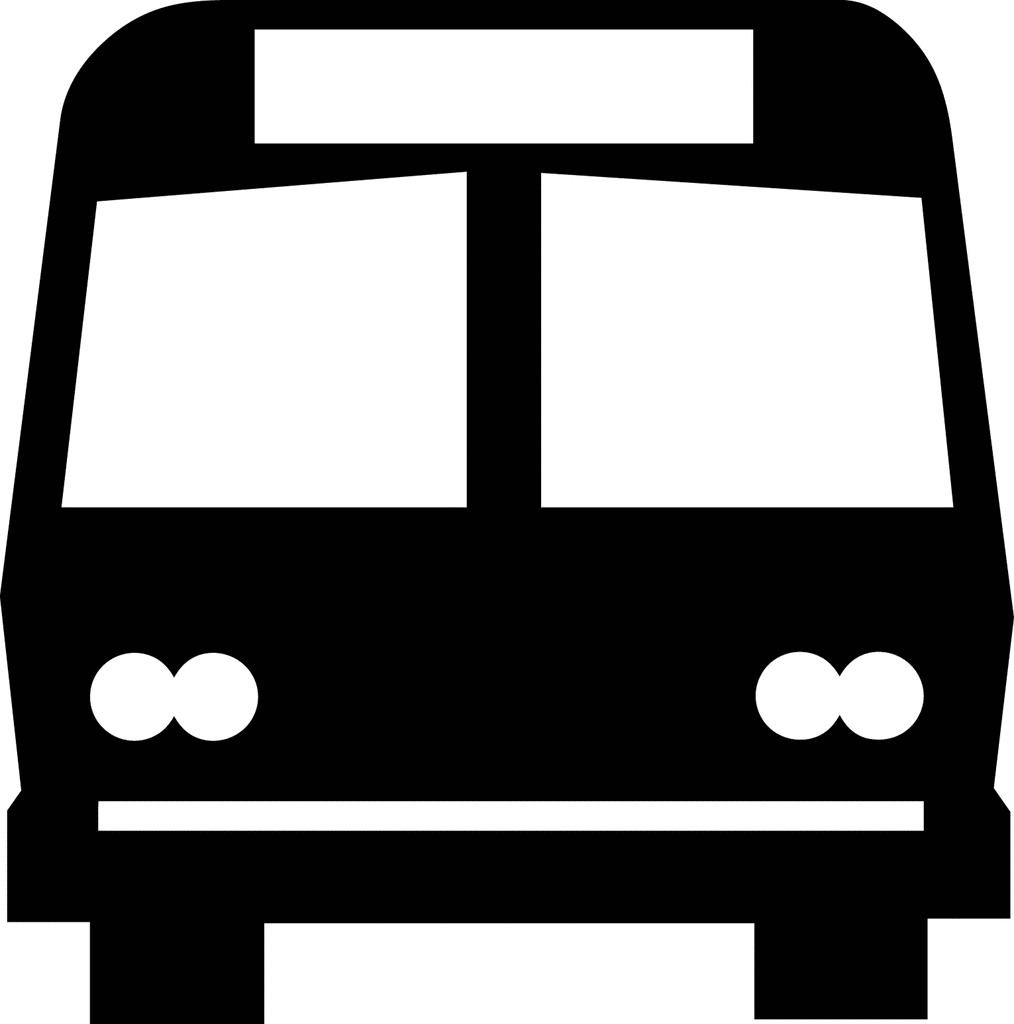 clipart bus black and white - photo #28