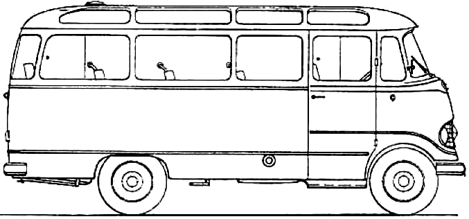 clipart bus black and white - photo #13