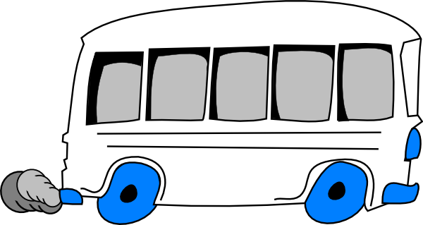 clipart bus black and white - photo #31