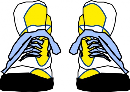 Cartoon tennis shoe clipart 2 - WikiClipArt