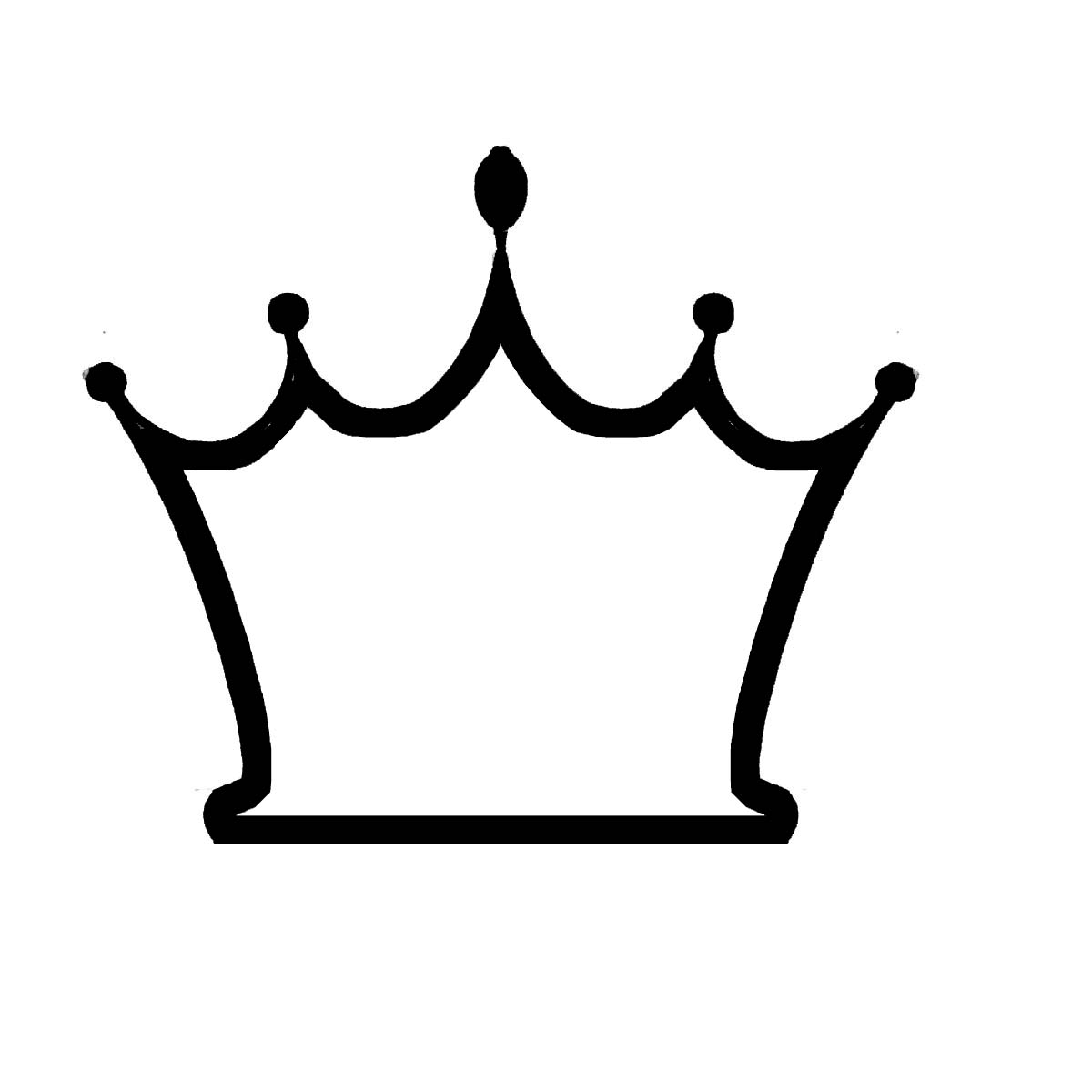 crown clipart black and white free - photo #37