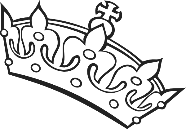 queen crown clip art black and white - photo #6