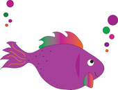 Cute Fish Cute Purple Fish Clipart Clipartfest Wikiclipart