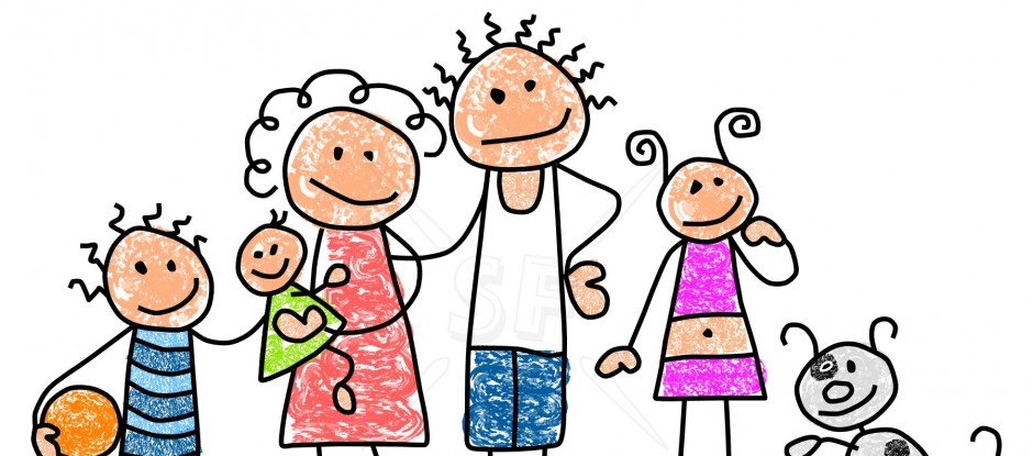 free black and white family clipart - photo #42
