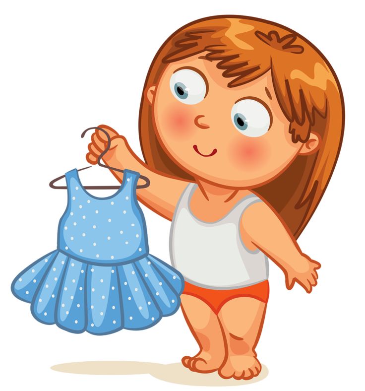 clipart girl getting dressed - photo #4