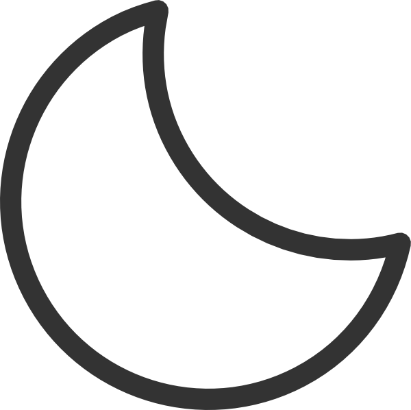 clipart moon black and white - photo #7