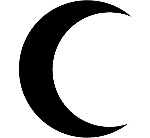 moon clipart black and white free - photo #7
