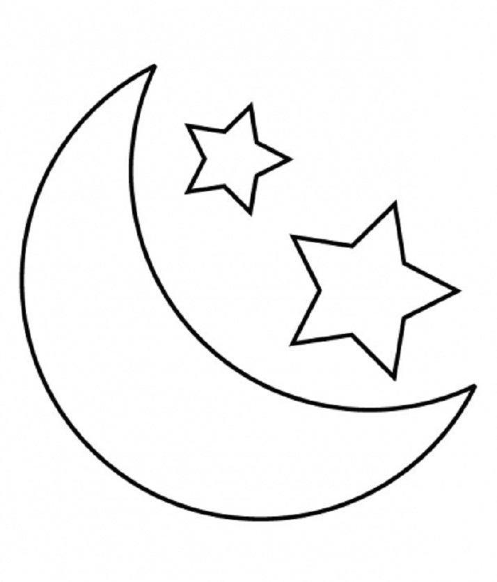 clipart moon black and white - photo #44