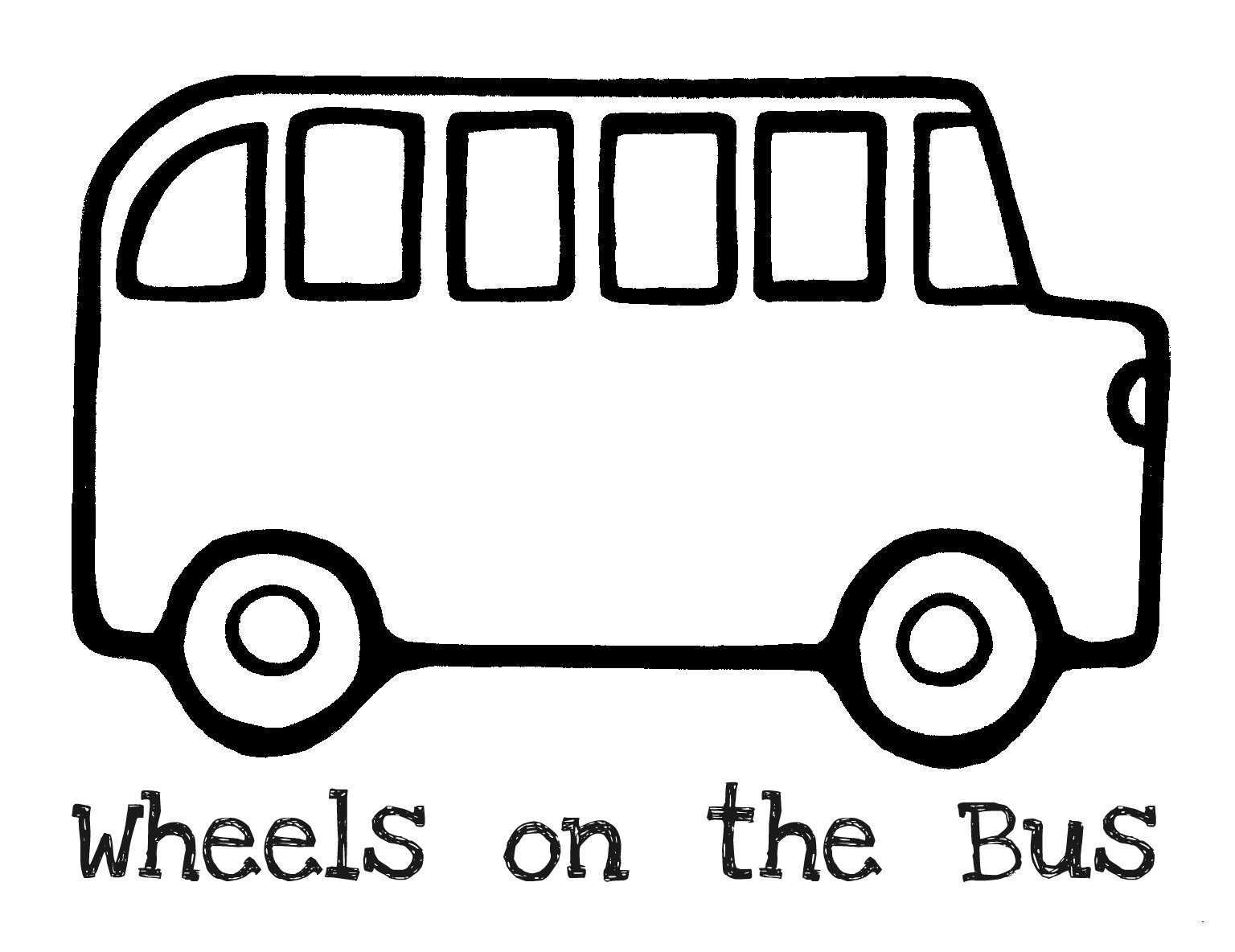 clipart bus black and white - photo #42