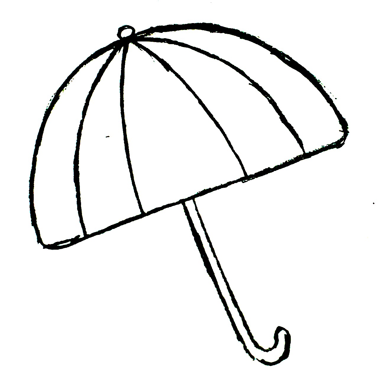 clipart umbrella black and white - photo #37