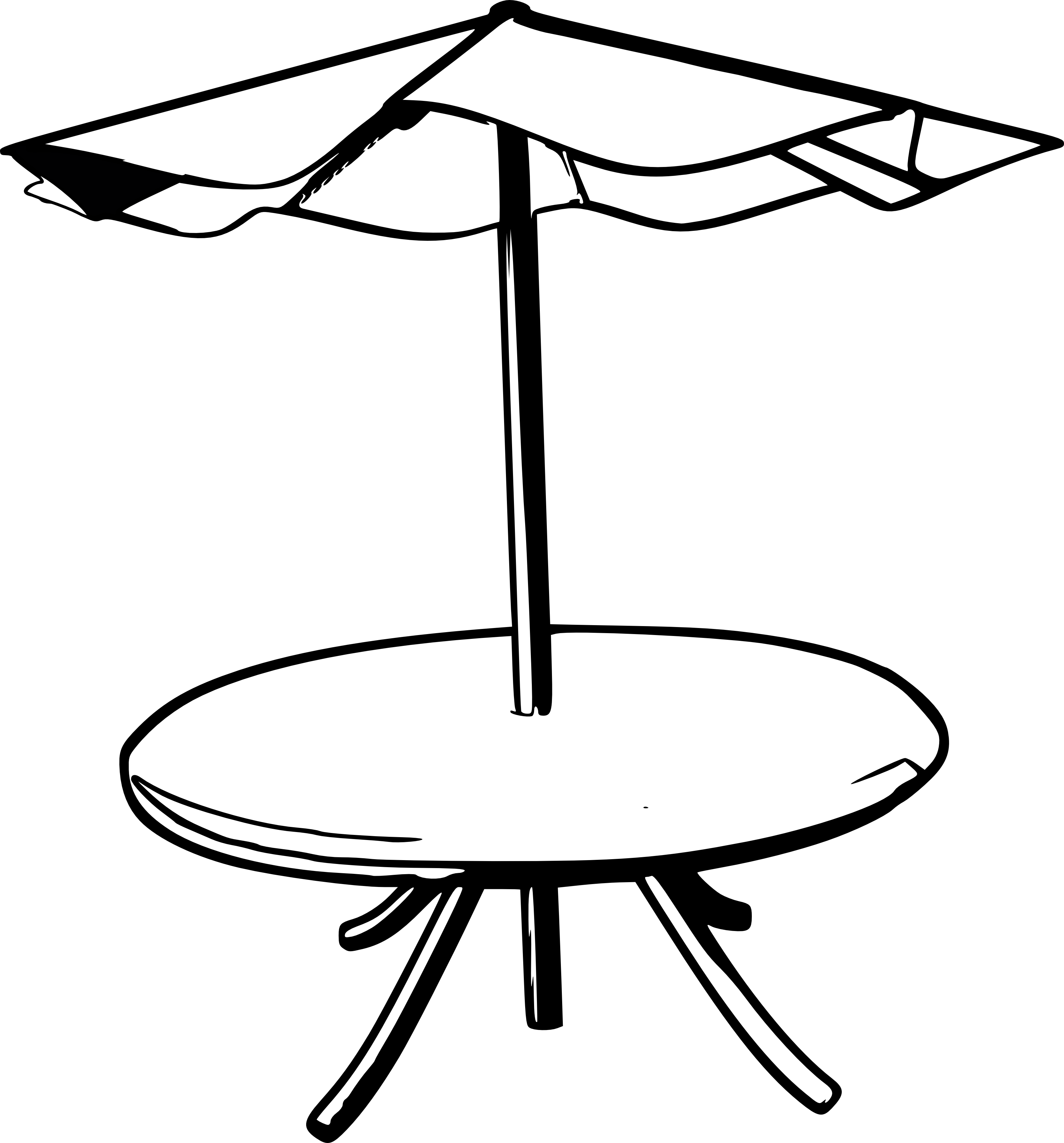 umbrella clipart black and white - photo #34