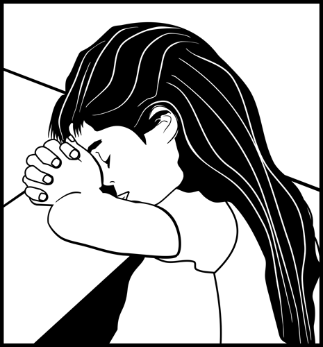 clipart girl praying - photo #34